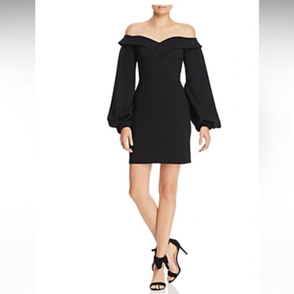 Donna Mizani Camilla off the shoulder dress, bell sleeves - Picture 4 of 13